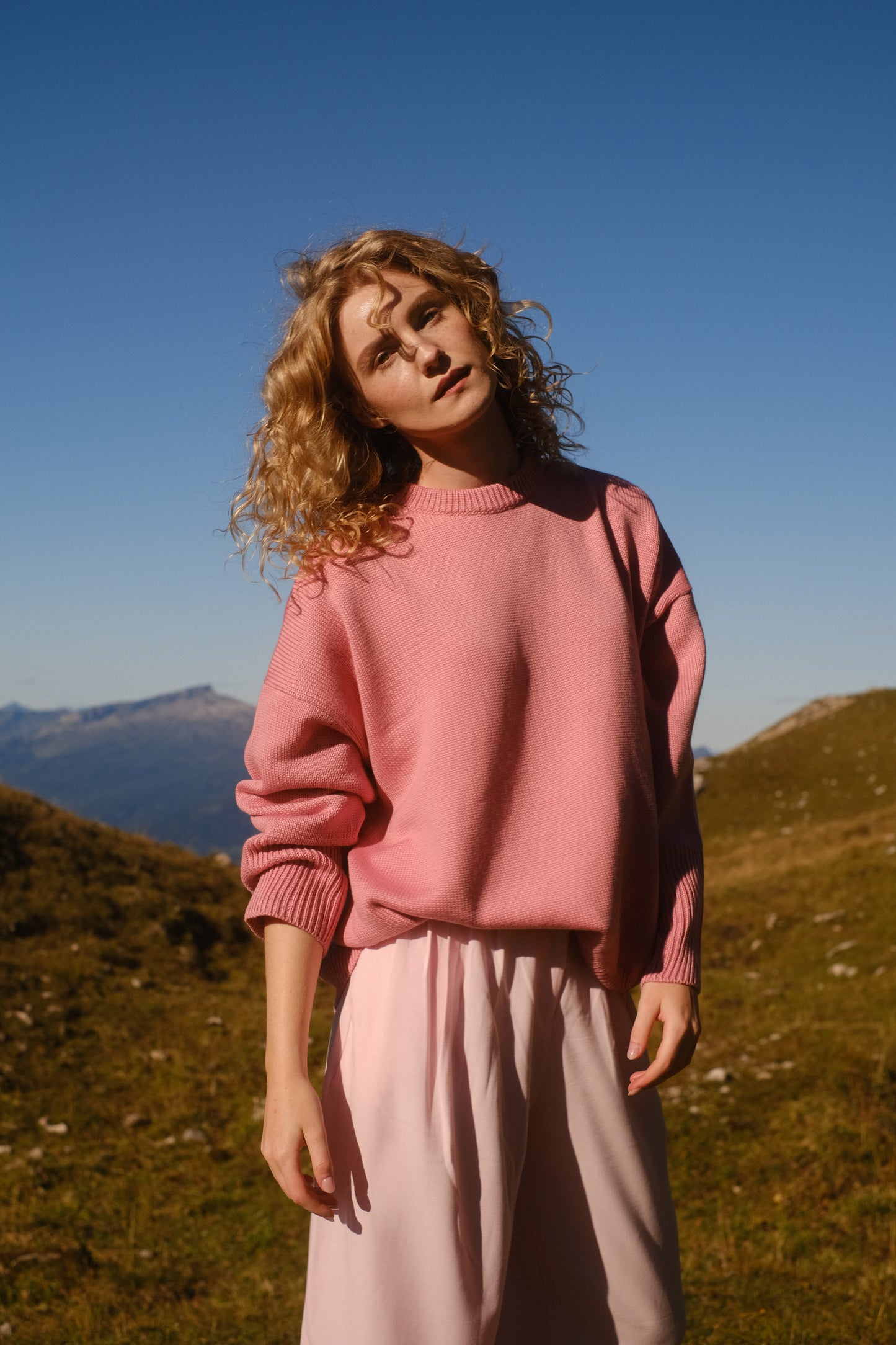 Pink mousse sweater