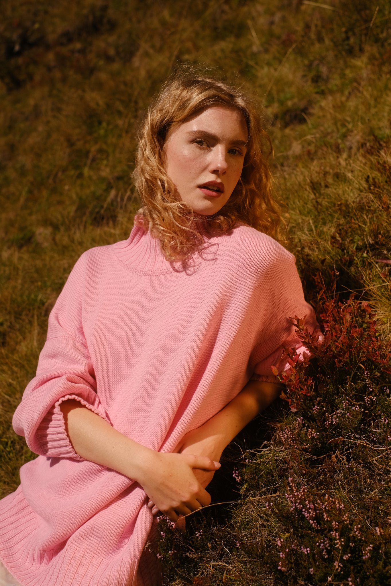 Pink Velvet Sweater