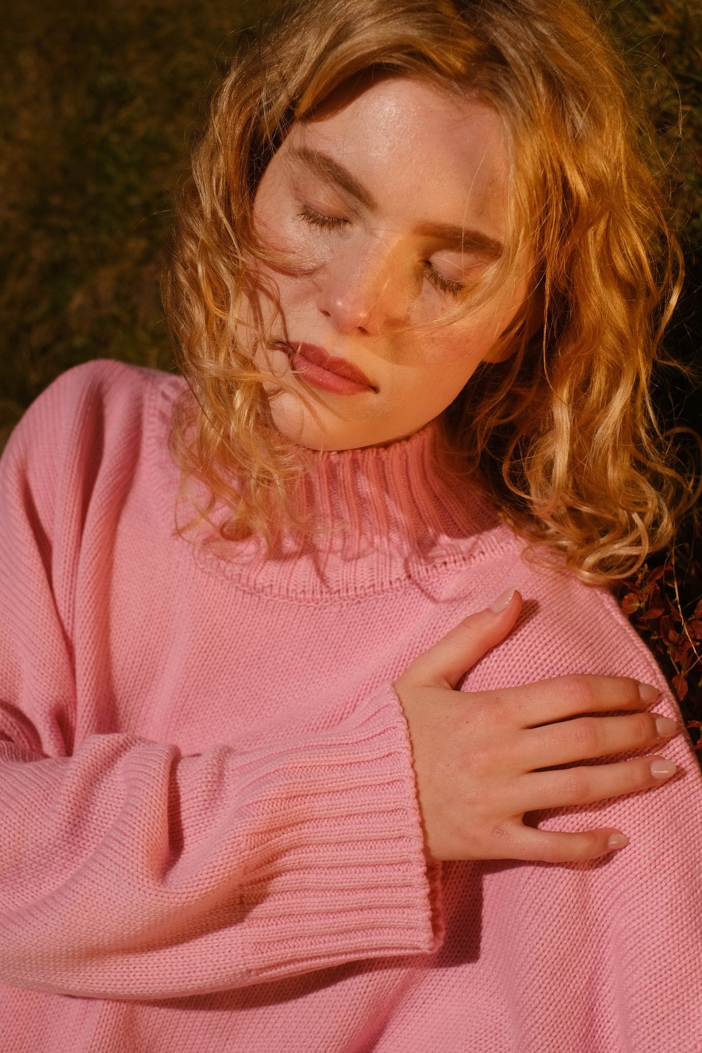 Pink Velvet Sweater